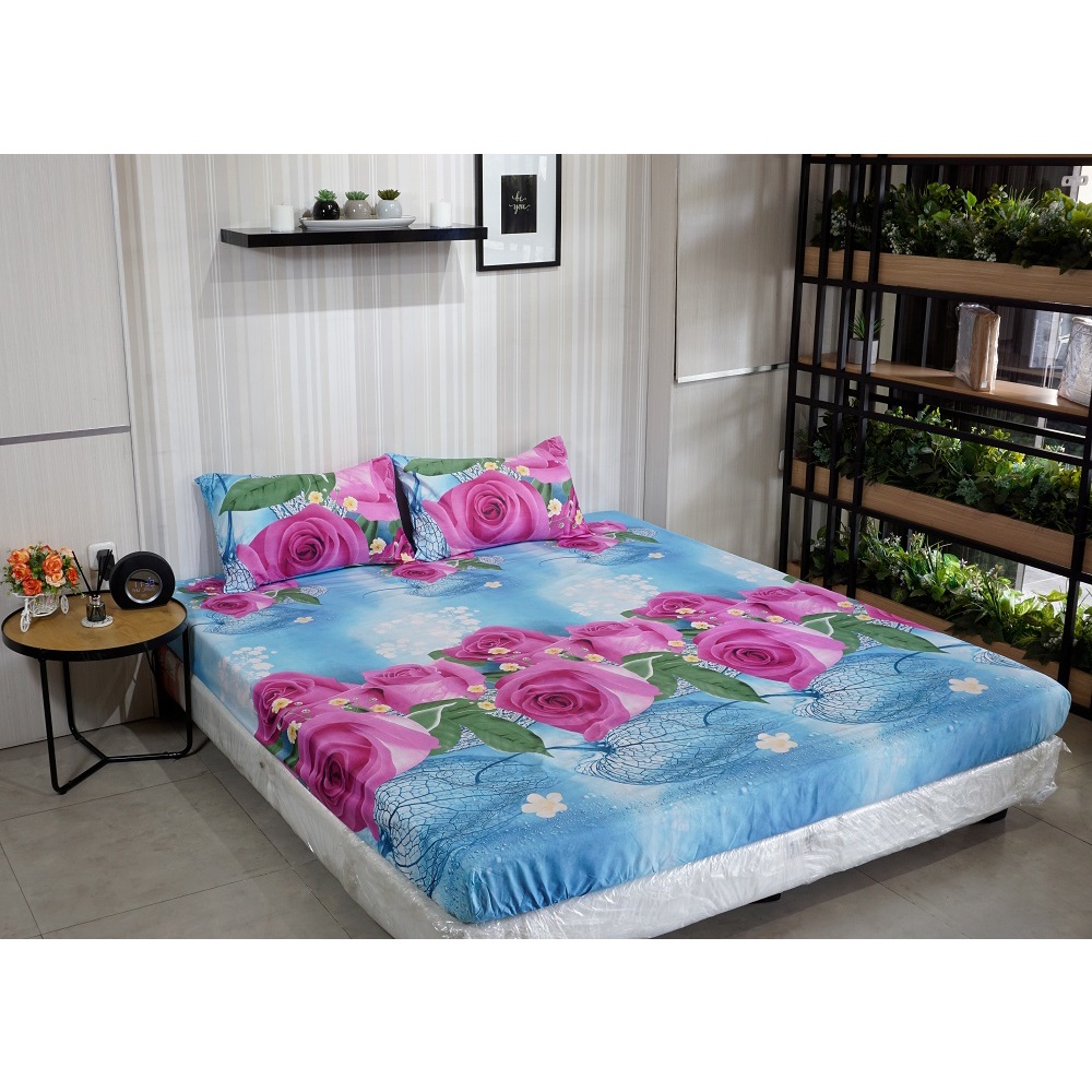 Idola Style Veronica Sprei 100 / 120 Micro Print Tinggi 20 cm MP-8010