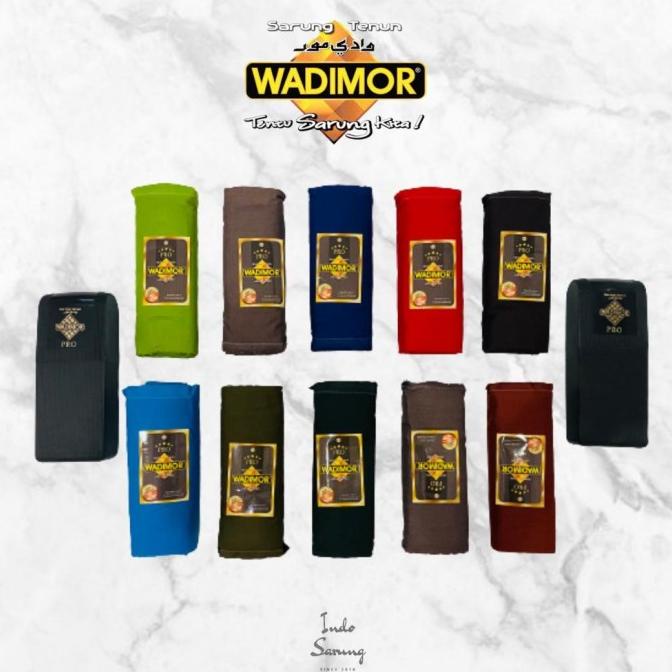 SARUNG WADIMOR PRO MOTIF POLOS WARNA TUMPAL KAIN SARUNG PRIA TENUN RH546654Y
