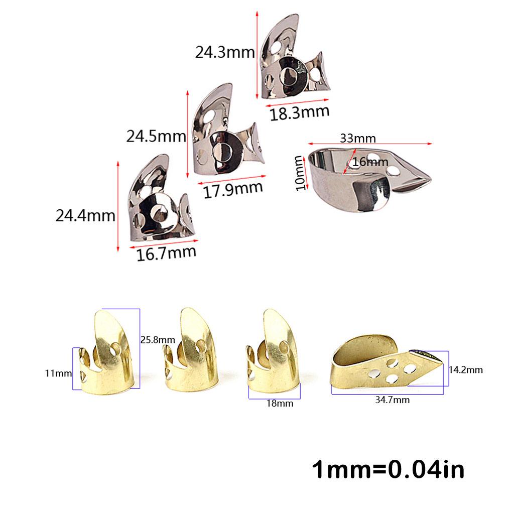 Huit 4pcs Picks Gitar Silver Plectrums Set Pemula Diganti Suku Cadang Alat Perbaikan Fitting Dukungan Gitar Plectrum