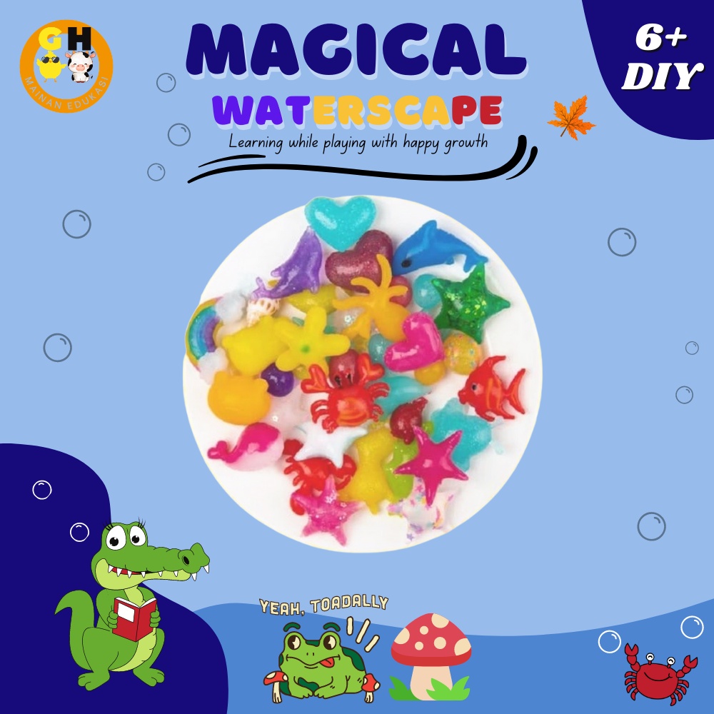 Magical Waterscape Mainan Edukasi Gel Cetakan Jelly Air Ajaib DIY Montessori