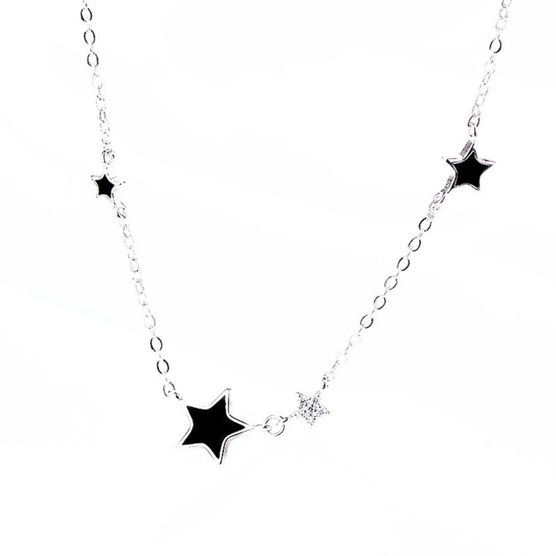 Fashion Link Rantai Bintang Pesona Kalung Liontin Untuk Wanita Pesta Pernikahan Perhiasan Chokers
