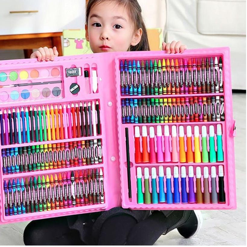 

12.12 MALL Stationary Set isi 86 Pensil Crayon Warna Cat Air / Perlengkapan Sekolah Menggambar Anak / Alat Warna !