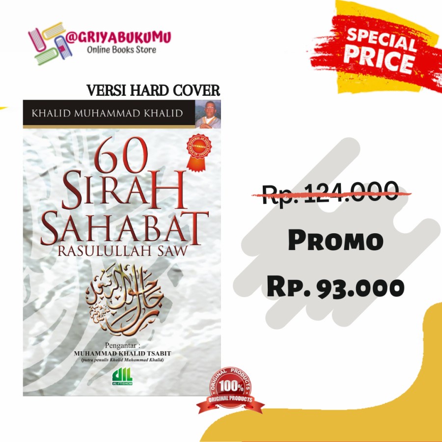 Buku 60 Sirah Sahabat Rasulullah SAW - Al Ithisom - Siroh Nabi Muhammad - Khalid muhammad khalid - H