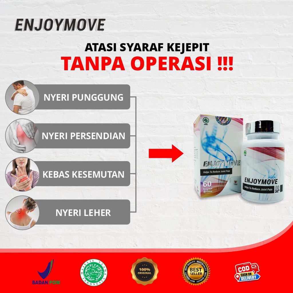 Nervofit Enjoymove Solusi Ampuh Syaraf Kejepit Nyeri Sendi dan Pegal Linu Original