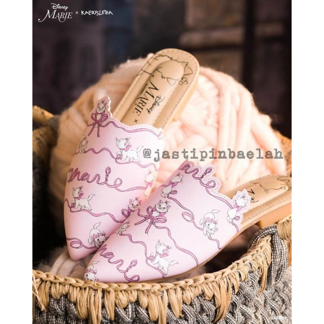 [READY] Kaerysleika X Disney Marie : Duchess Pointy Slipper Blush sz 38 39 41
