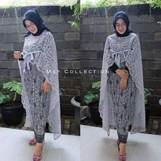 Jual Produk Cod Outer Brokat Panjang Atasan Kebaya Longcape Brokat Kebaya Jumbo Kebaya