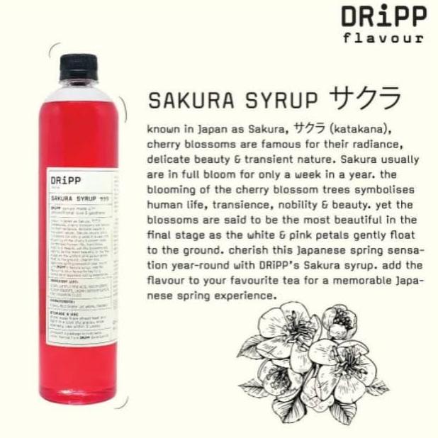 

DRiPP Sakura Syrup - Perasa Minuman Berbentuk Sirup Rasa Sakura