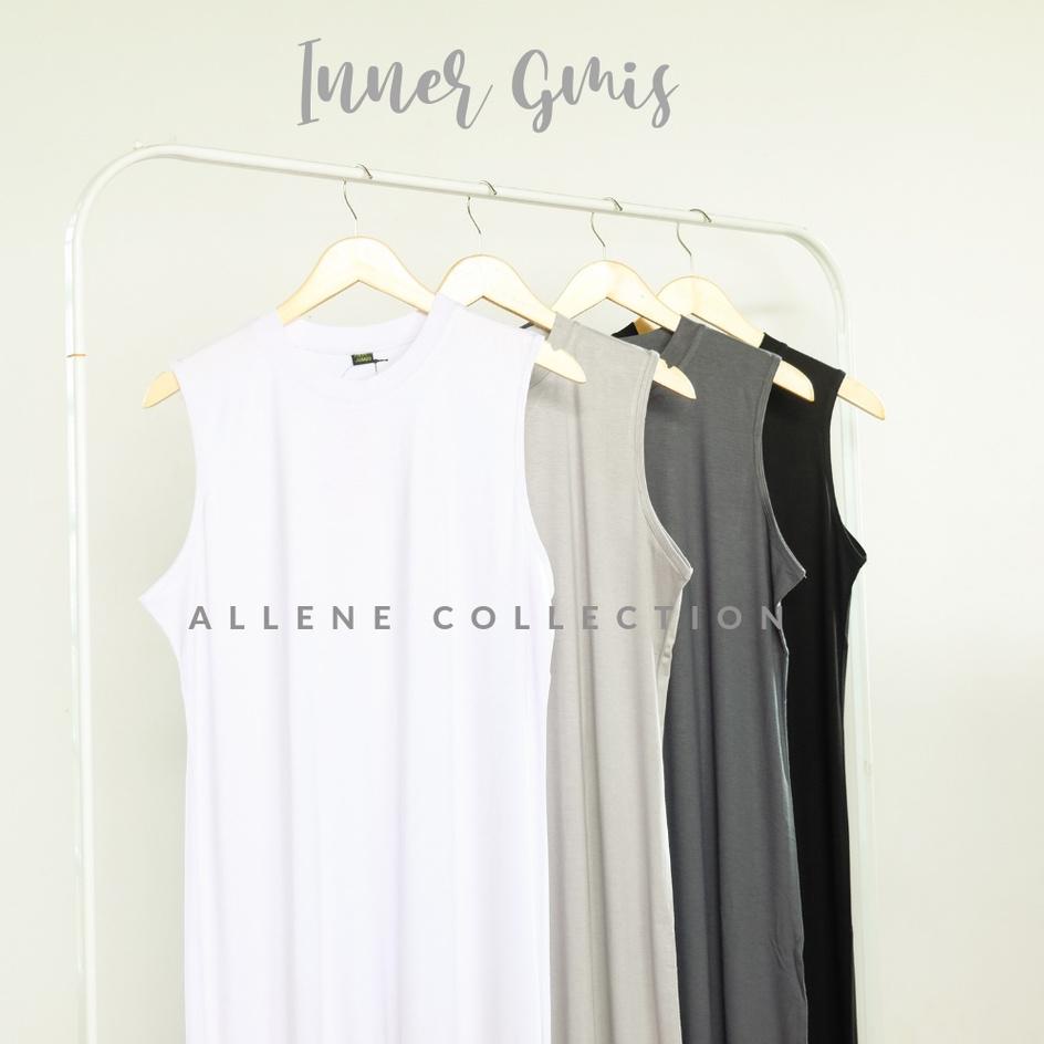 ❇ INNER GAMIS KUTUNG LEKTON BUNTUNG MANSET TANPA LENGAN JUMBO POLOS ➧