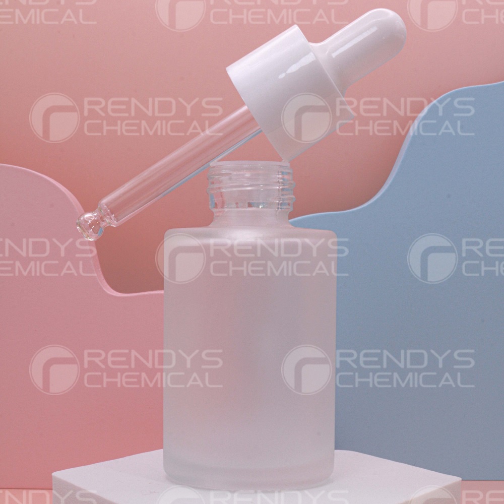 Botol Pipet Kaca Frosted Bahu Datar 30mL / Botol Serum 30 mL / Pipette Bottle Frosted Flat Shoulder