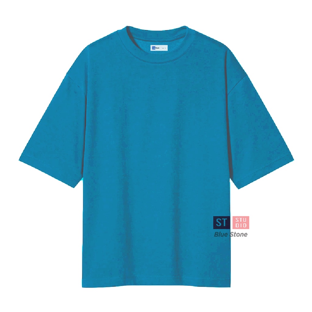 Kaos Oversized Polos Stone Blue Basic Tshirt Polos Oversized