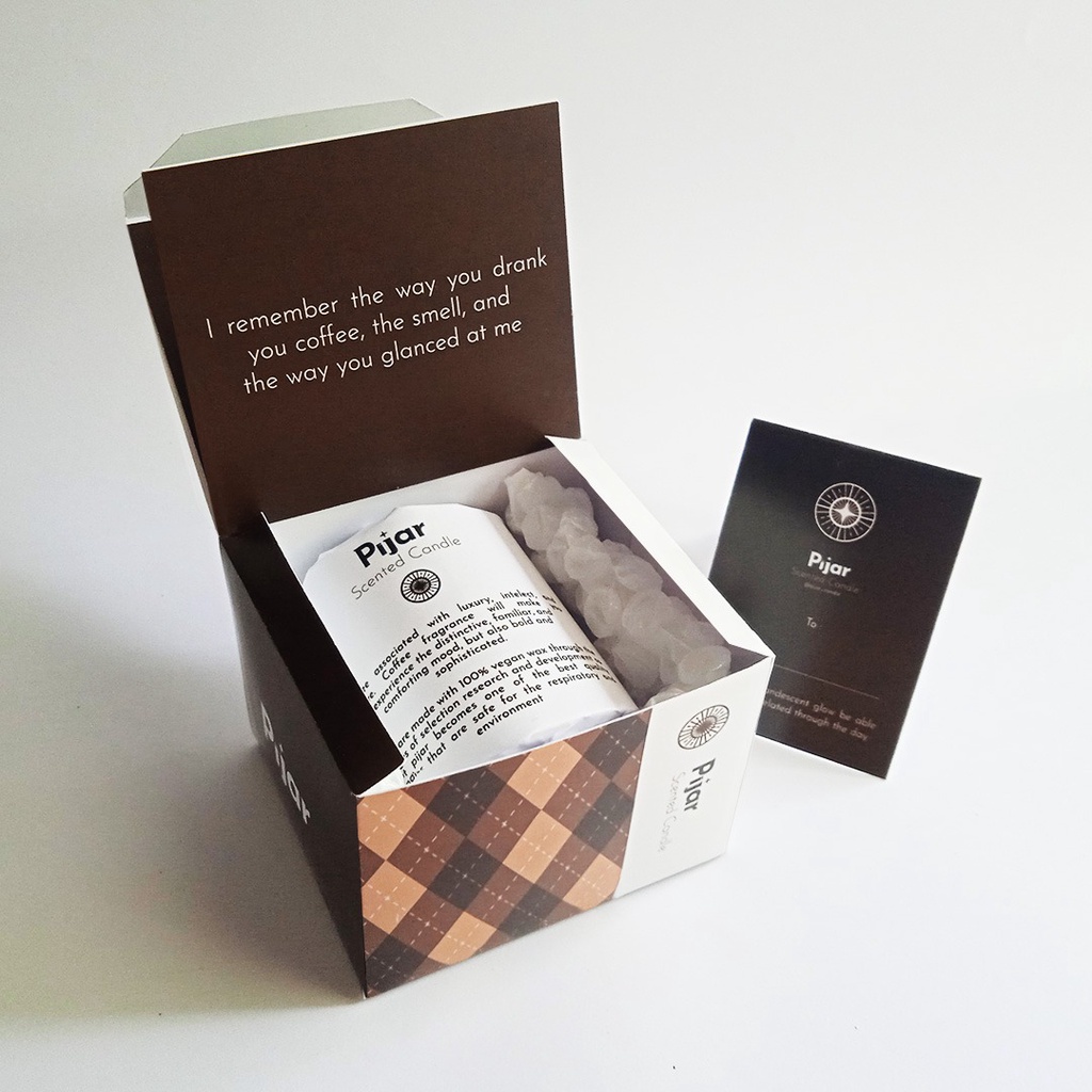 Pijar Coffee Scented Candle (Lilin Aromaterapi) 50gr