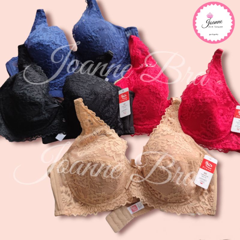 Elena Bra BH Berkawat Busa Angin Tipis Cup C Besar E 24548 - 38C - 44C - Bra Kait 2