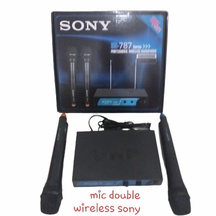 Mic Double Wireless-Microphone-Microphone Tanpa Kabel SONY SN-87**