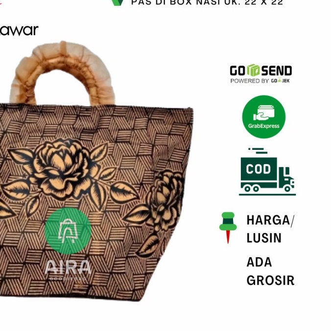 

Motif Bunga Mawar Tas hajatan model syahrini 22 x 22 kotak nasi - MAWAR COKLAT, LUSINAN