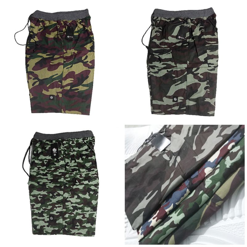 CELANA PENDEK PRIA ARMY DORENG LORENG BIG SIZE (XL XXL)