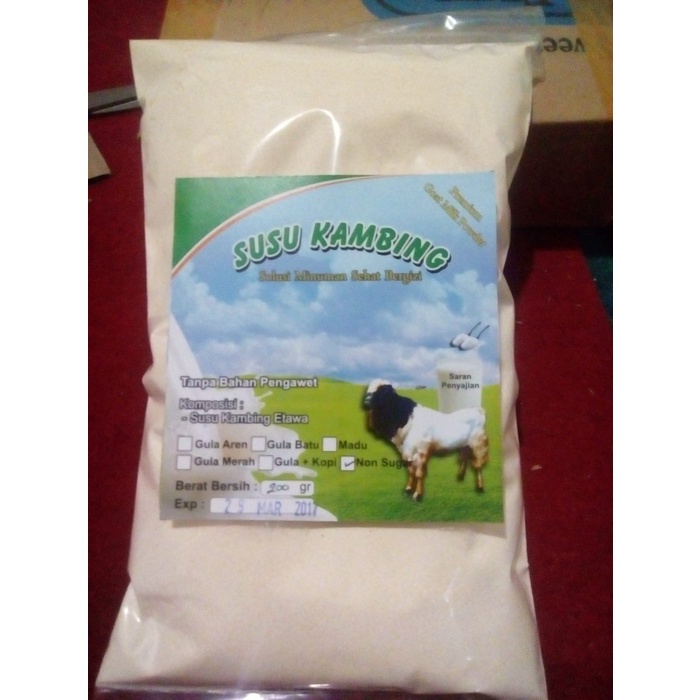 

[ COD ] SUSU KAMBING BUBUK ETAWA NON SUGAR 200gr