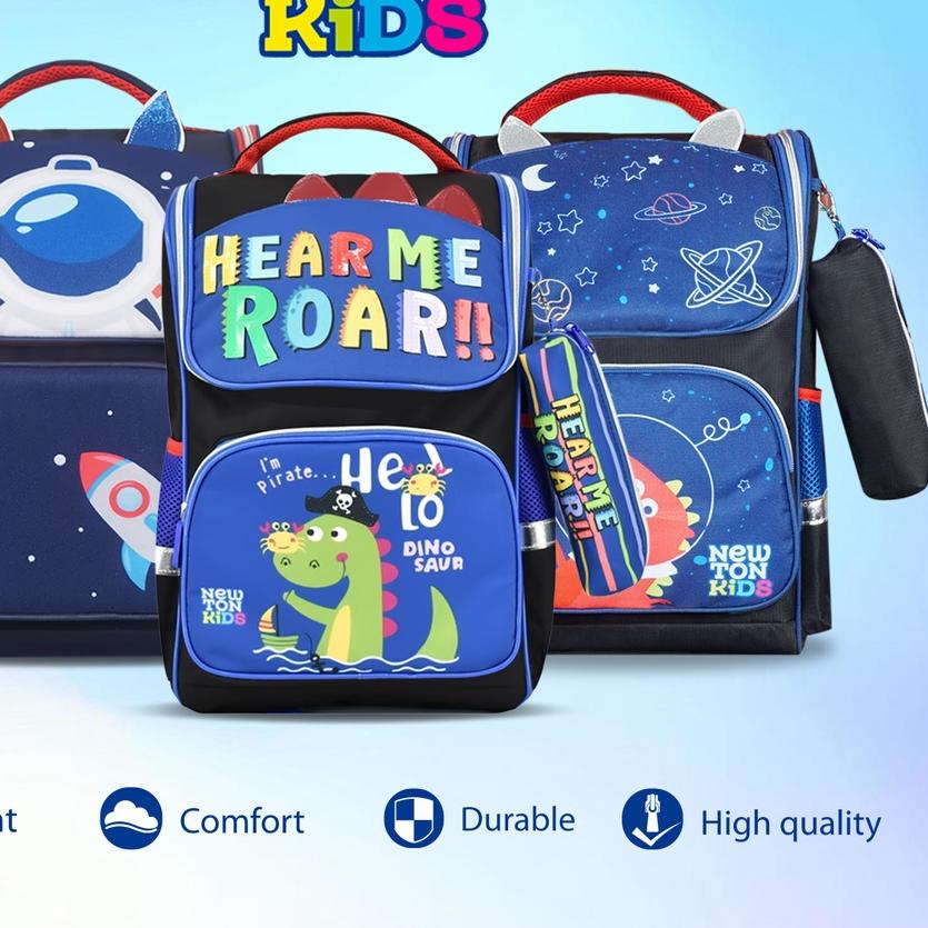 ♛ Newtonkids - Tas Ransel Susun Anak Terbaru/Tas Ransel Sekolah SD/Tas Newton Kids/Tas Ransel Karakt