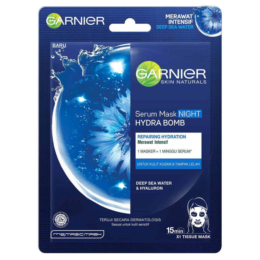 GARNIER HYDRABOMB MASK DEEP SEA WATER NIGHT