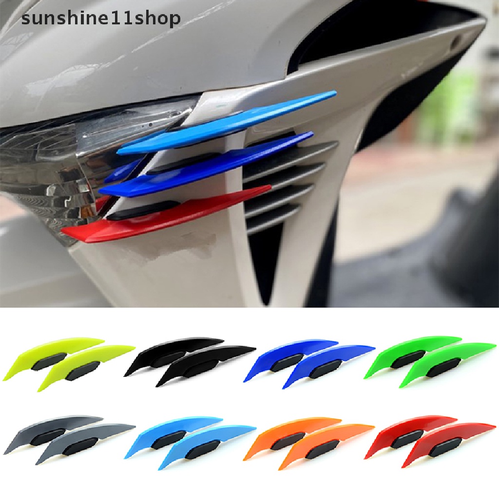 Sho 1pasang Universal Motor Winglet Aerodinamis Spoiler Dynamic Wing Sticker N