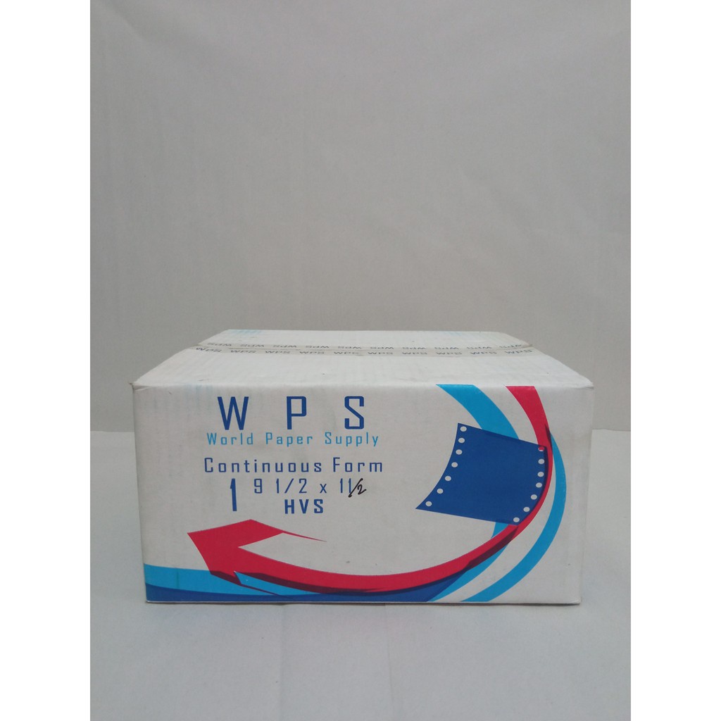 

WPS Continuous Form 9 1/2 X 11 1 PLY [ K1/2 WPS ] HVS