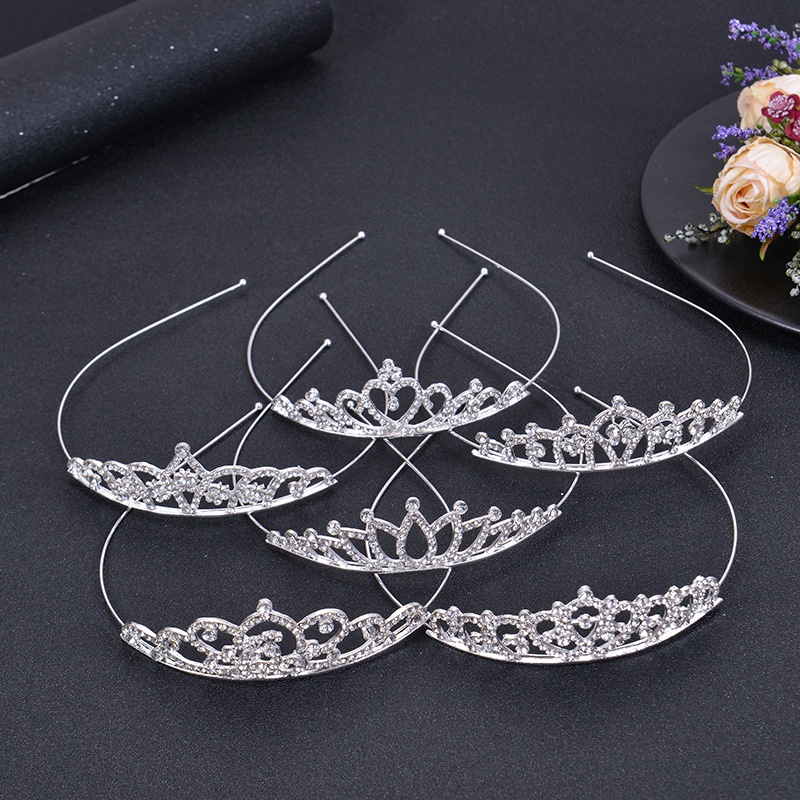 T&amp;Y Bando Wanita Mahkota Crown Berlian Women Jewelry Bando Anak Dengan Mutiara Aksesoris Rambut Ala Princes Murah Import