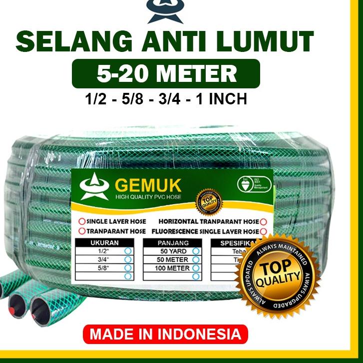 ✨MEN SALE✨ GEMUK Selang Air 20 Meter / Selang Air 10 Meter / Selang Air 5 Meter / Selang Anti Lumut 