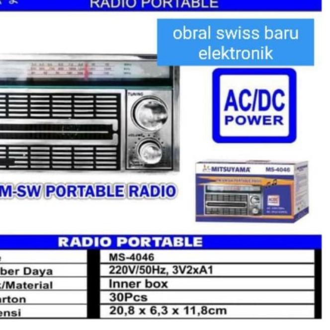 ✶ RADIO PORTABLE - RADIO MITSYUYAMA JADUL-RADIO MODEL JADUL ™