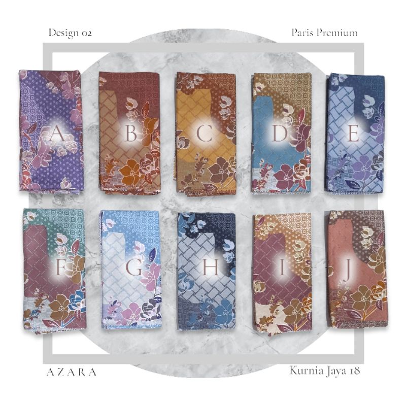 Hijab segiempat Paris Premium lc motif 2