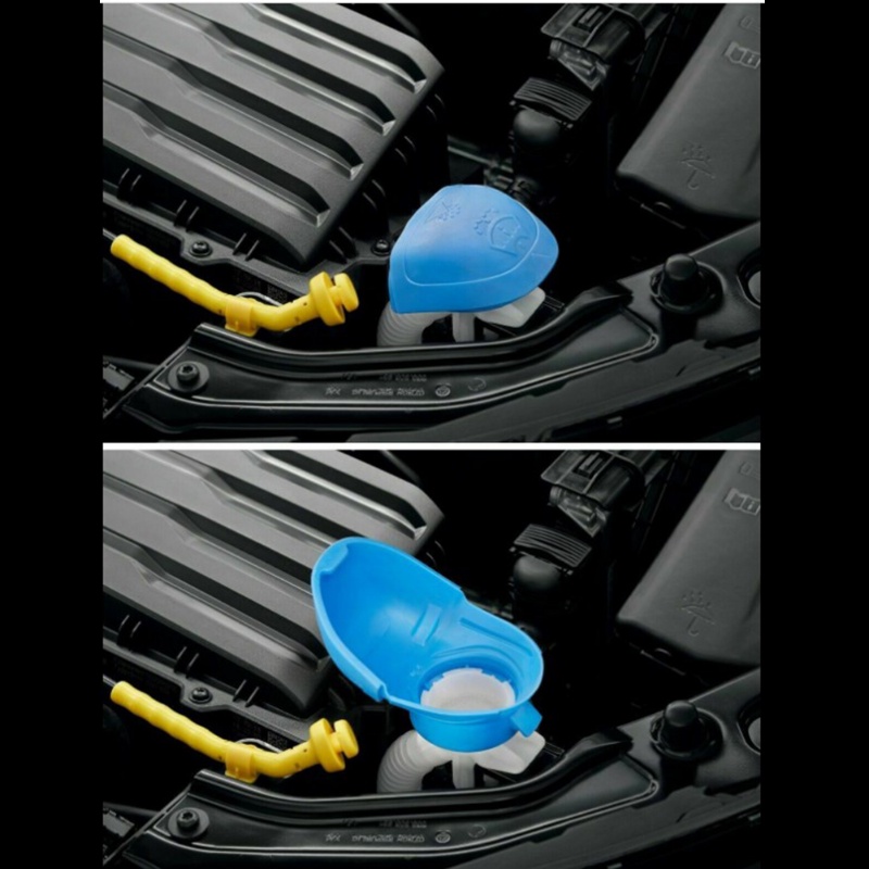 Untuk Skoda Windshield Glass Cleaning Tank Spray Penutup Botol Windshield Washer Cairan Tandon Spray Penutup Kaleng