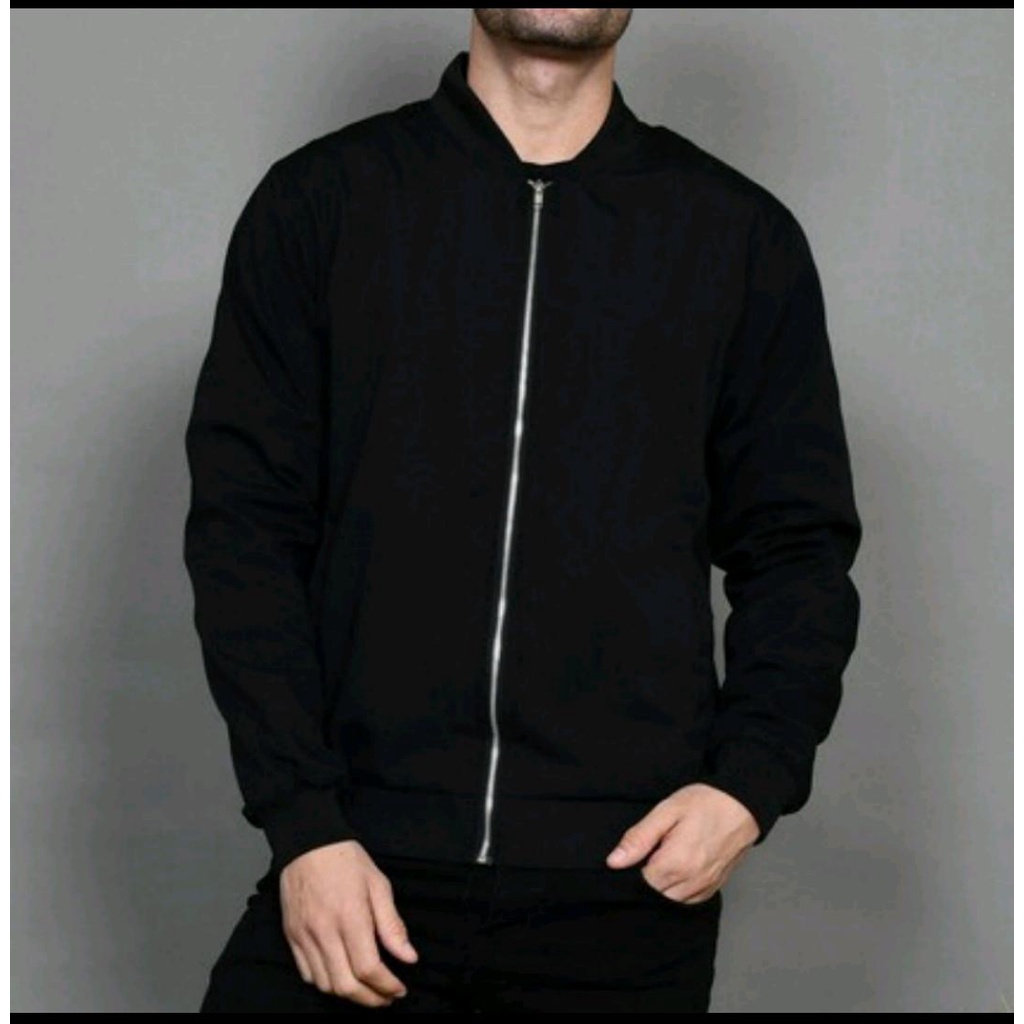 Bomber Jaket Polos Bahan Canvas