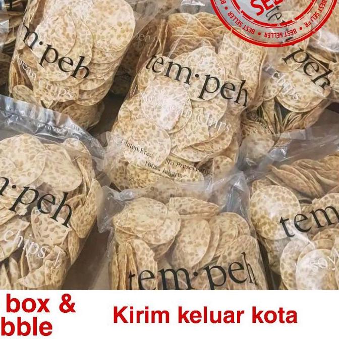 

✷ KERIPIK TEMPEH KRIPIK TEMPE UKURAN L 500gr -GLUTEN FREE ➱