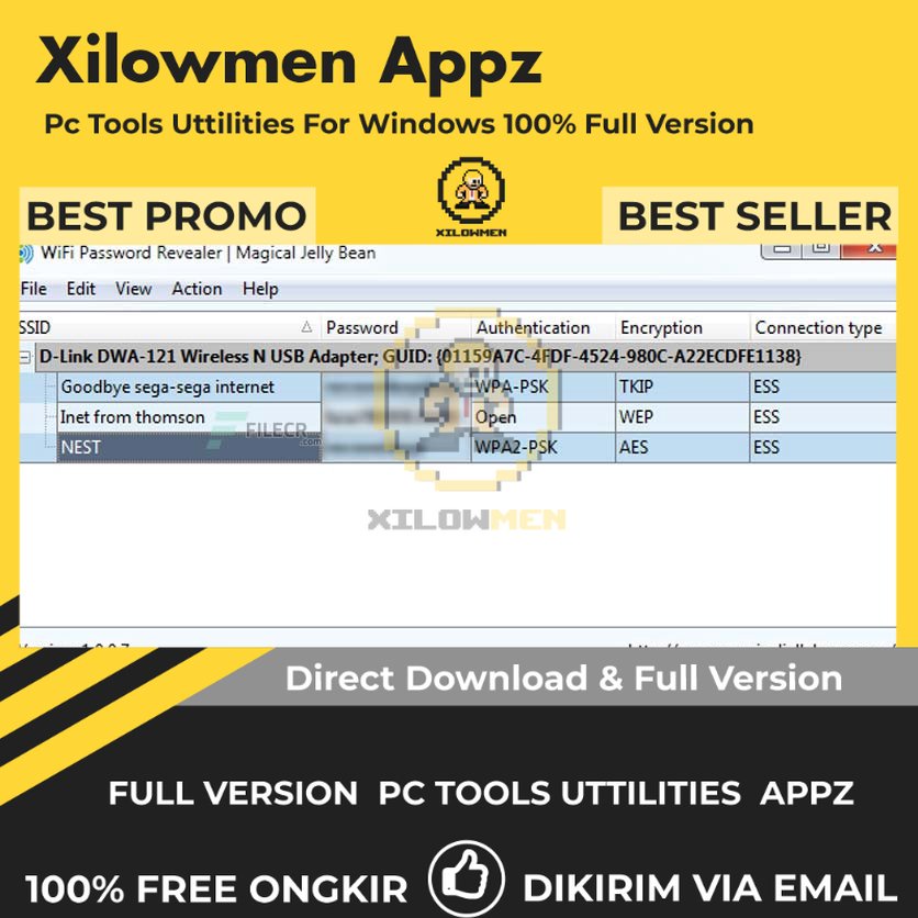 [Full Version] WiFi Password Revealer Pro PC Tools Software Utilities Lifetime Win OS