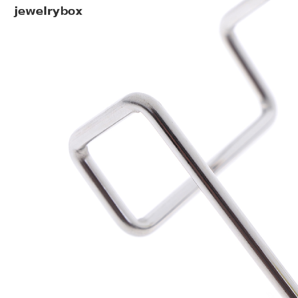 [jewelrybox] 1pc Kait Penyimpanan Bentuk S Ganda Bahan Stainless Steel Untuk Kamar Mandi Dapur Kait Dinding Butik