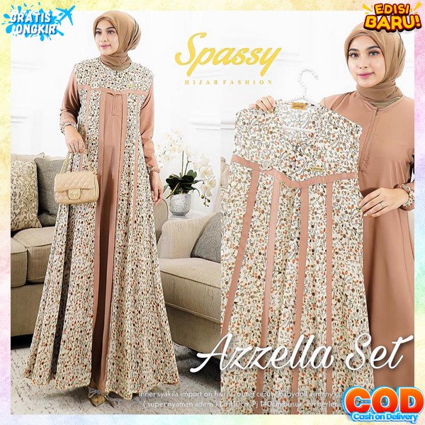 Gmis Syarii Import Premium Gamis Set Hijab Wanita Syari Gamus Syari Fashion Muslim Jubah Ibu2 Kekini