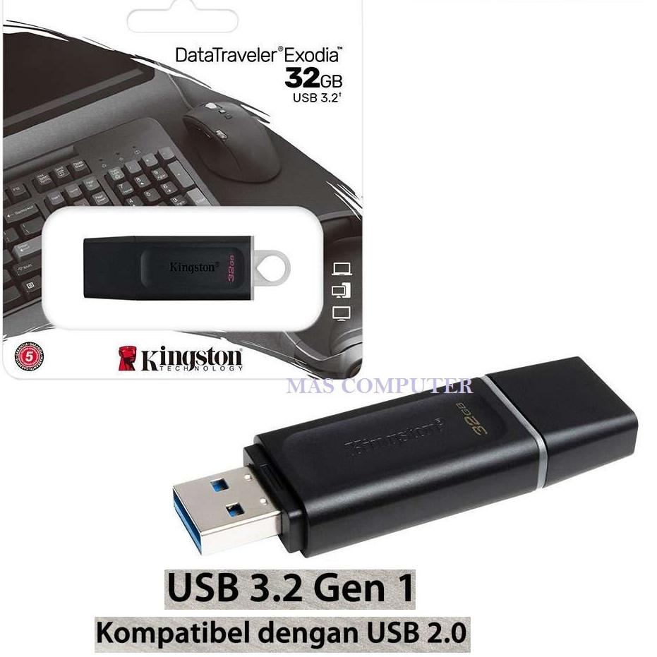 ❉ KINGSTON 32GB EXODIA USB 3.2 / FLASHDISK KINGSTON 32GB USB 3.2 EXODIA ▼