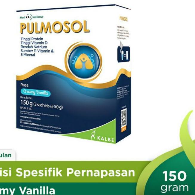 

☈ SUSU PULMOSOL UNTUK PERNAFASAN PARU-PARU 150gr ♠