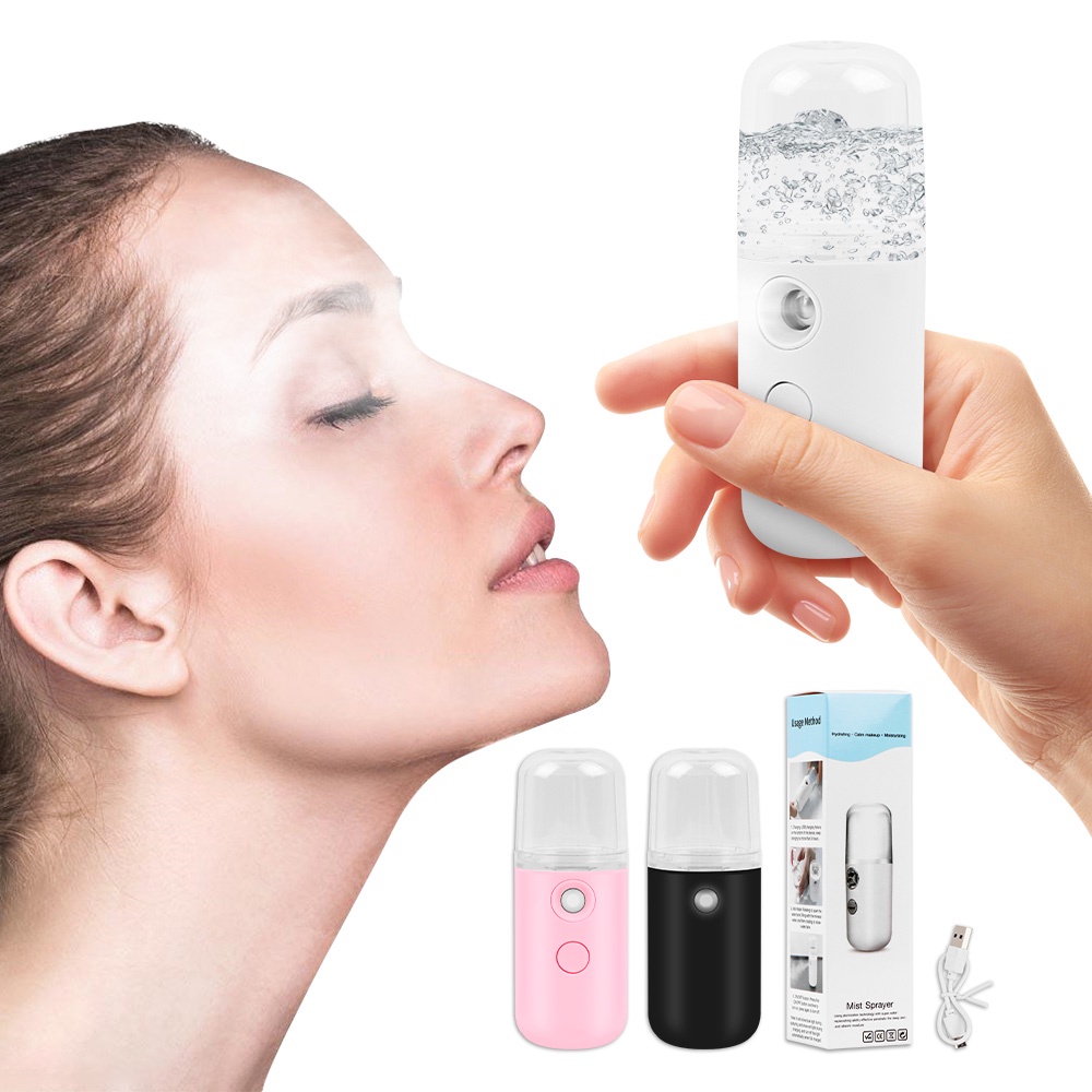Salorie 30ml Portable Rechargeable Kecil Nirkabel Nano Personal Face Sprayer Cool Mist Maker Fogger Humidifier