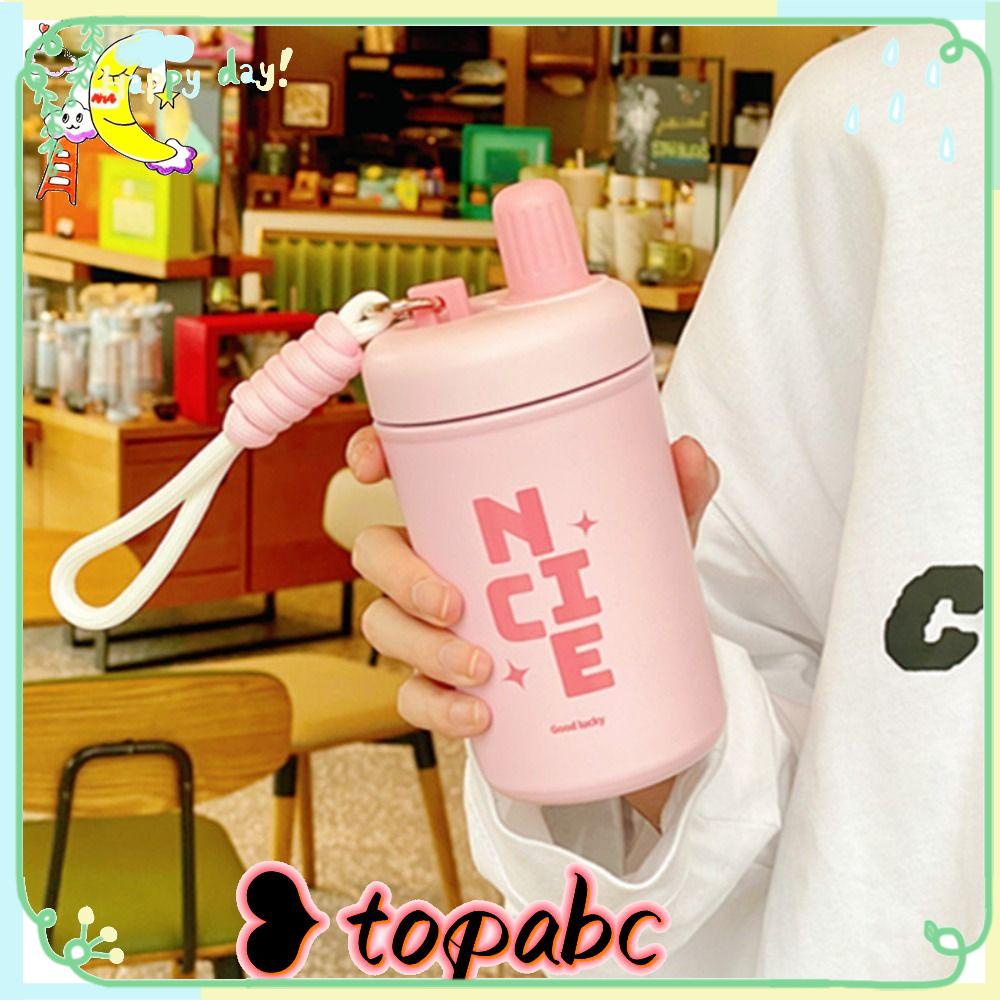 Top Vacuum Flasks Hadiah Lucu Straw Thermal Mug