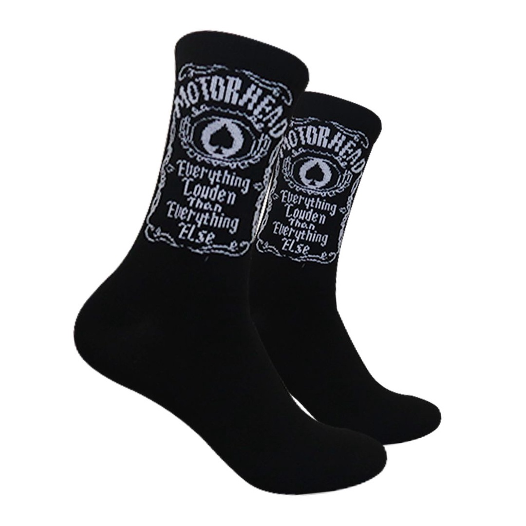 Kaos Kaki Motif MotorHead x JcD Hitam ( B52 )