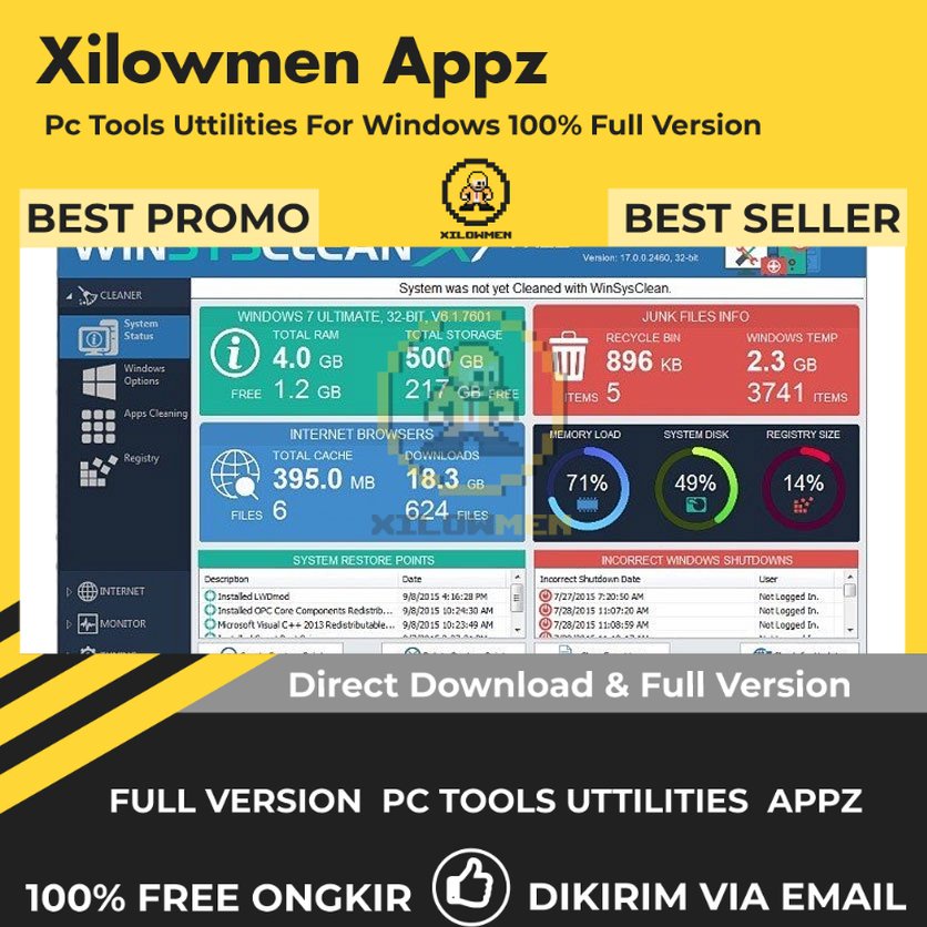 [Full Version] WinSysClean X11 Free Pro PC Tools Software Utilities Lifetime Win OS