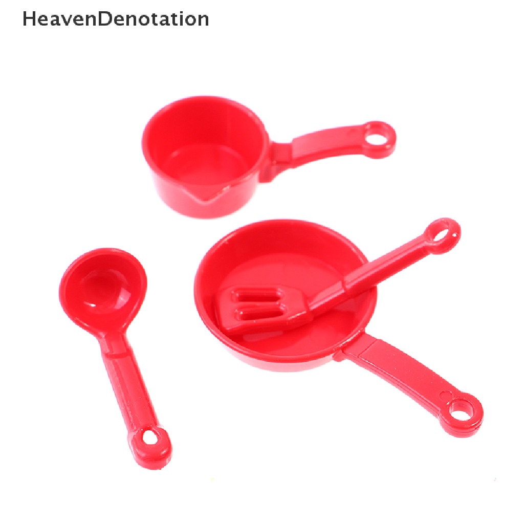 [HeavenDenotation] 1 / 12 Dollhouse Kitchen Miniature Pot shovel kettle spoon Toys Doll Accessories HDV