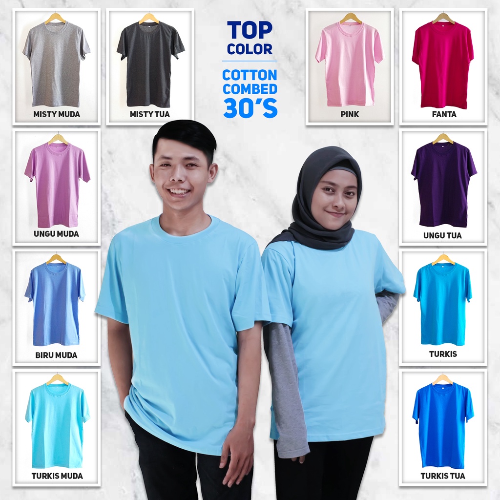 Kaospolosjaya - Kaos Polos Cotton Combed 30s - katalog B