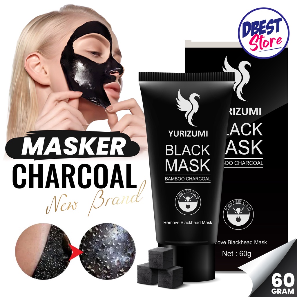 BISA COD - Masker Komedo Pengangkat Arang / Masker Wajah Arang Aktif Alami Original Pengangkat