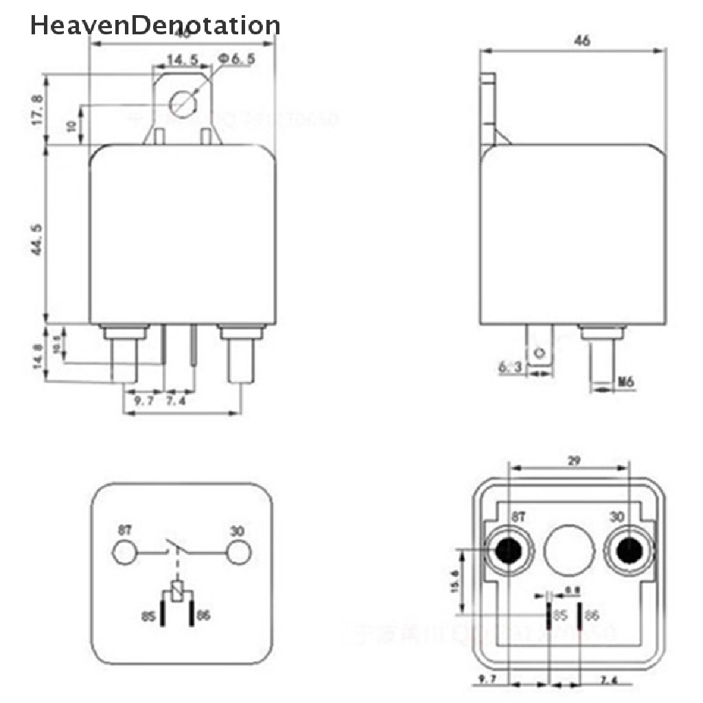 [HeavenDenotation] Relay Starg 200A 100A 12V / 24V Power Automotive Heavy Current Start Car relay HDV