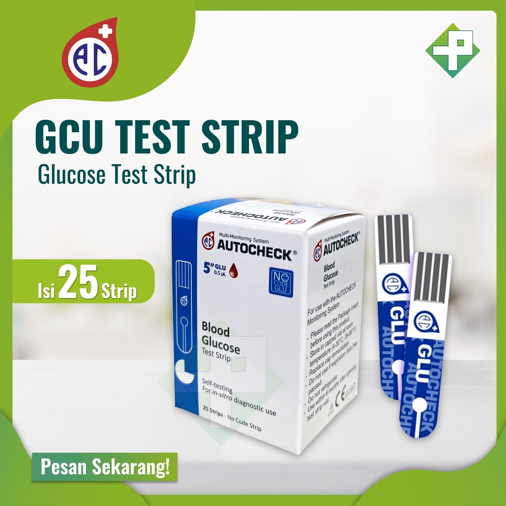 Strip Autocheck Gula Darah / Strip Glucose Autocheck isi 25 Pcs