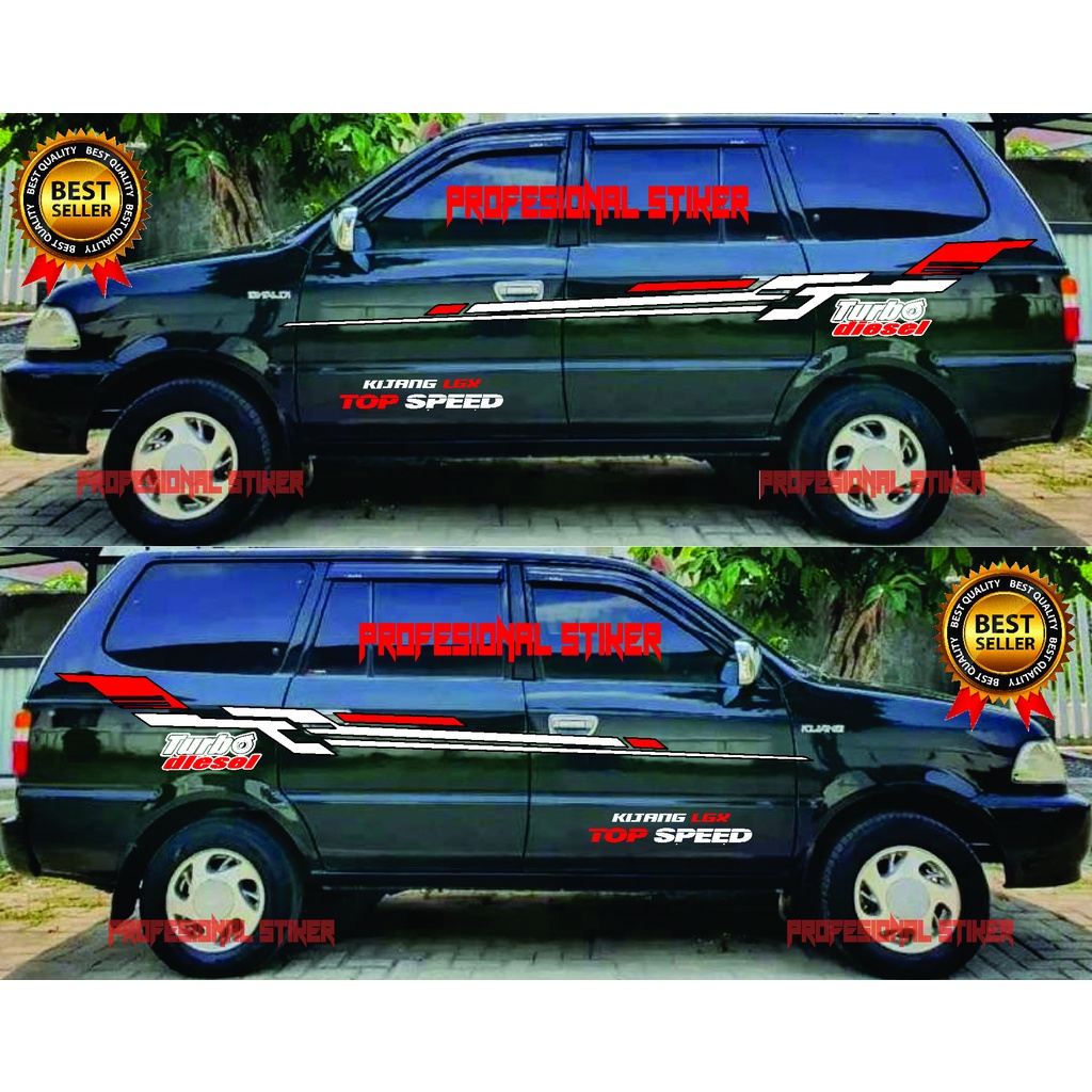 Stiker Mobil Kijang LGX Stiker Cutting Mobil Kijang LGX
