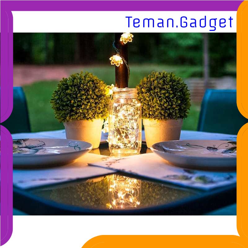 TG-LMP TaffLED Lampu Hias String Lights IP65 USB 100 LED 10 Meter Warm White - TDC-01