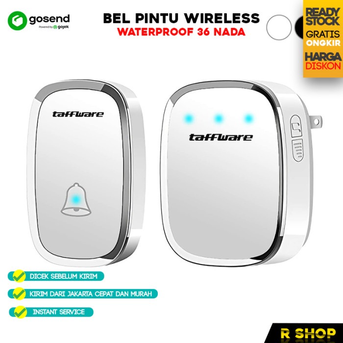 Bel Rumah Bel Pintu Rumah Wireless Waterproof 36 Nada Door bell(O5W5) Bel Pintu Tanpa Kabel Bel Pint