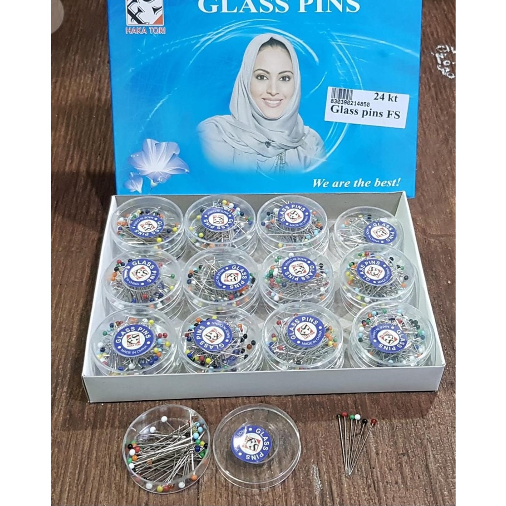 Glass Pins FS / Jarum Pentul Hijab Glass Pin @50bj