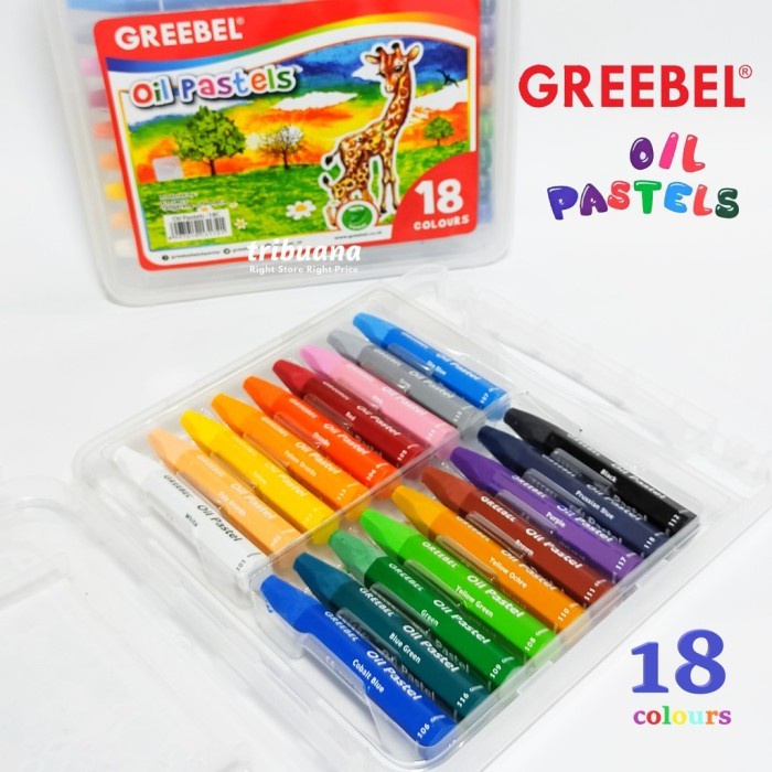 

Crayon / Krayon / Oil Pastell 18 Warna Greebel